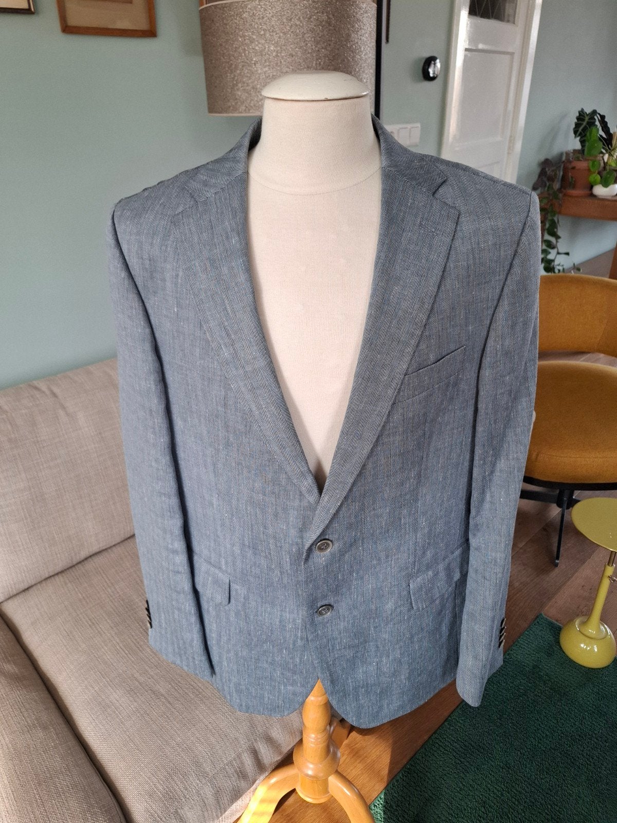 Tommy hilfiger blazer maat 54, Ophalen of Verzenden, Zo goed als nieuw, Maat 52/54 (L), Blauw