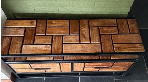 Teak TV meubel 120x40x66 merk D-Bohdi Mondriaan lijn., Ophalen, Zo goed als nieuw, Minder dan 100 cm, 25 tot 50 cm