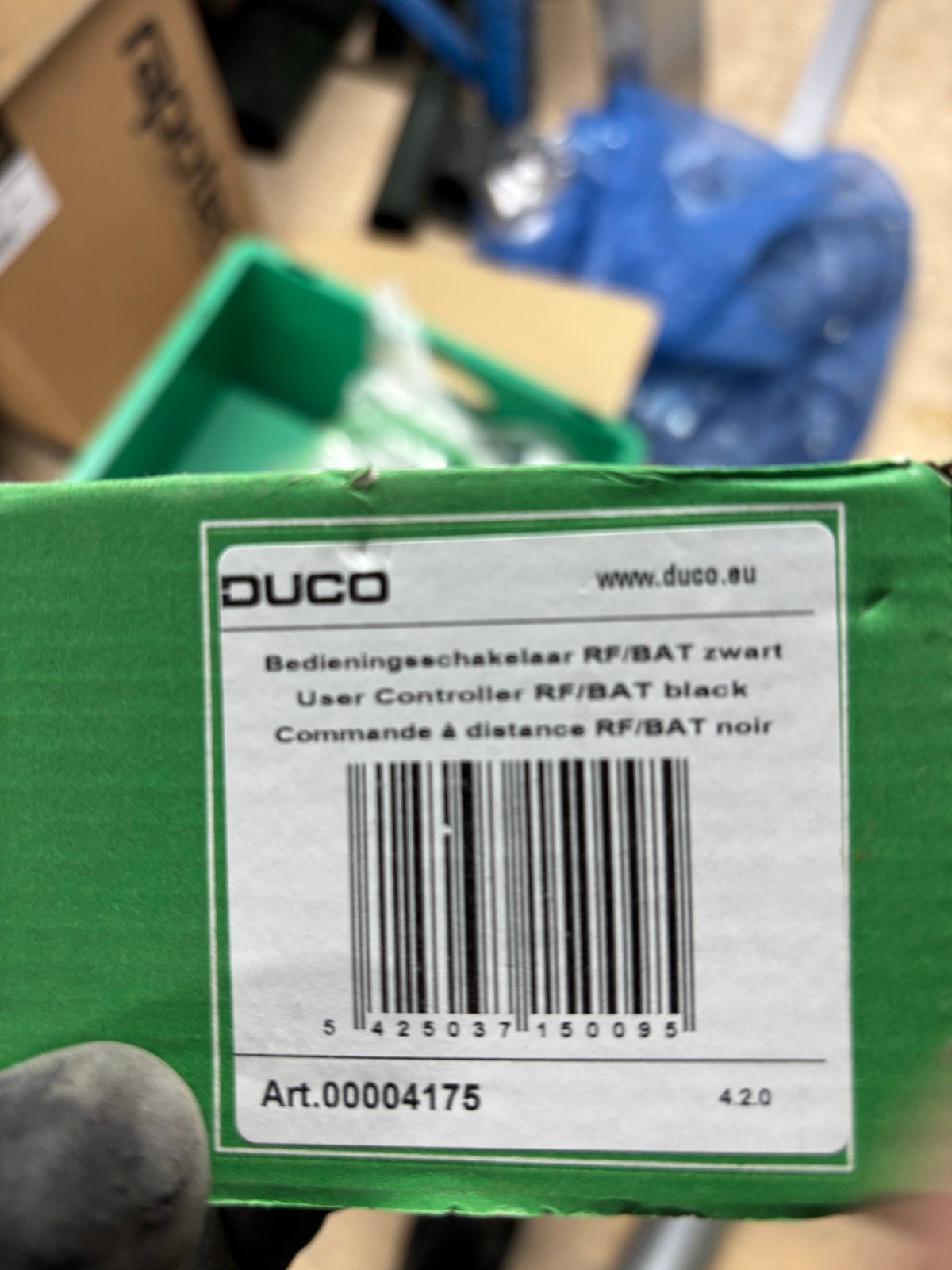 Duco Bedieningsschakelaar RF/BAT zwart - Art.00004175, Ophalen, Nieuw, Overige merken, Schakelaar
