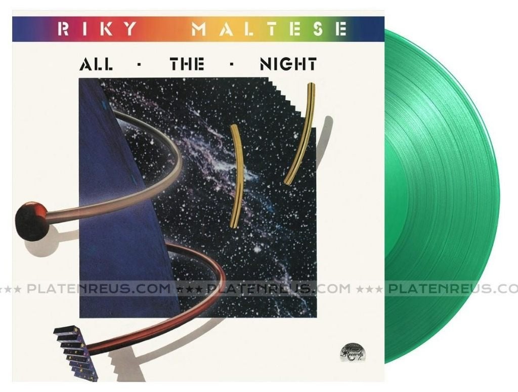 Riky Maltese All the Night 12" Maxisingle Nieuw Italo Groen, Originele persing, 2020 tot heden, Ophalen of Verzenden, Disco