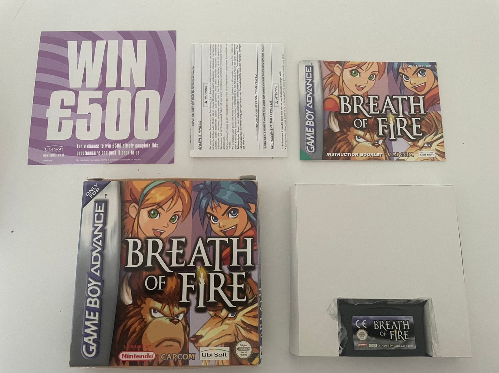 Breath of Fire Game Boy Advance gba CIB compleet UKV, 1 speler, Ophalen of Verzenden, Zo goed als nieuw, Vanaf 3 jaar