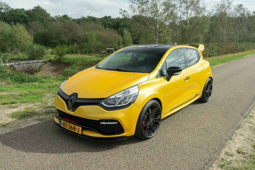 Renault Clio 4 RS Trophy 220 Phase 1 Jaune Sirius NL Auto, Auto's, 1618 cc, Zwart, 4 cilinders, Particulier