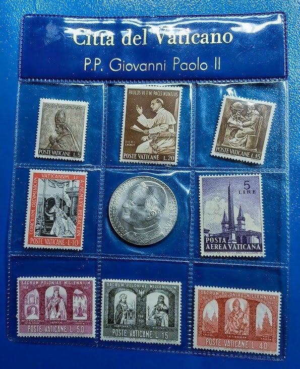 Penning en postzegels Joannes Paulus II - Vaticaanstad, Verzenden, Overige materialen, Nederland