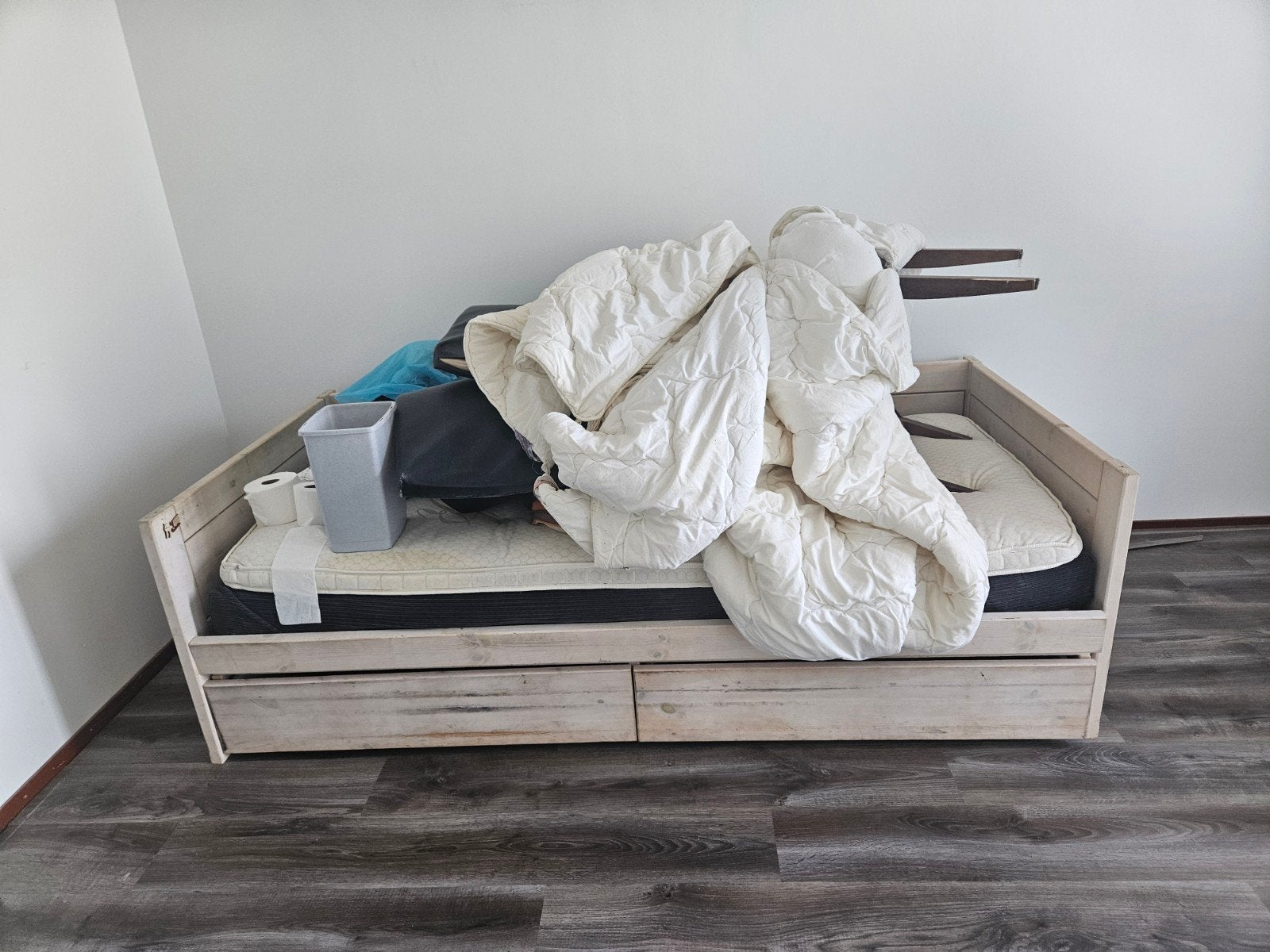 1/2  persoonsbed 200x90, Ophalen, Overige materialen, Gebruikt, 90 cm