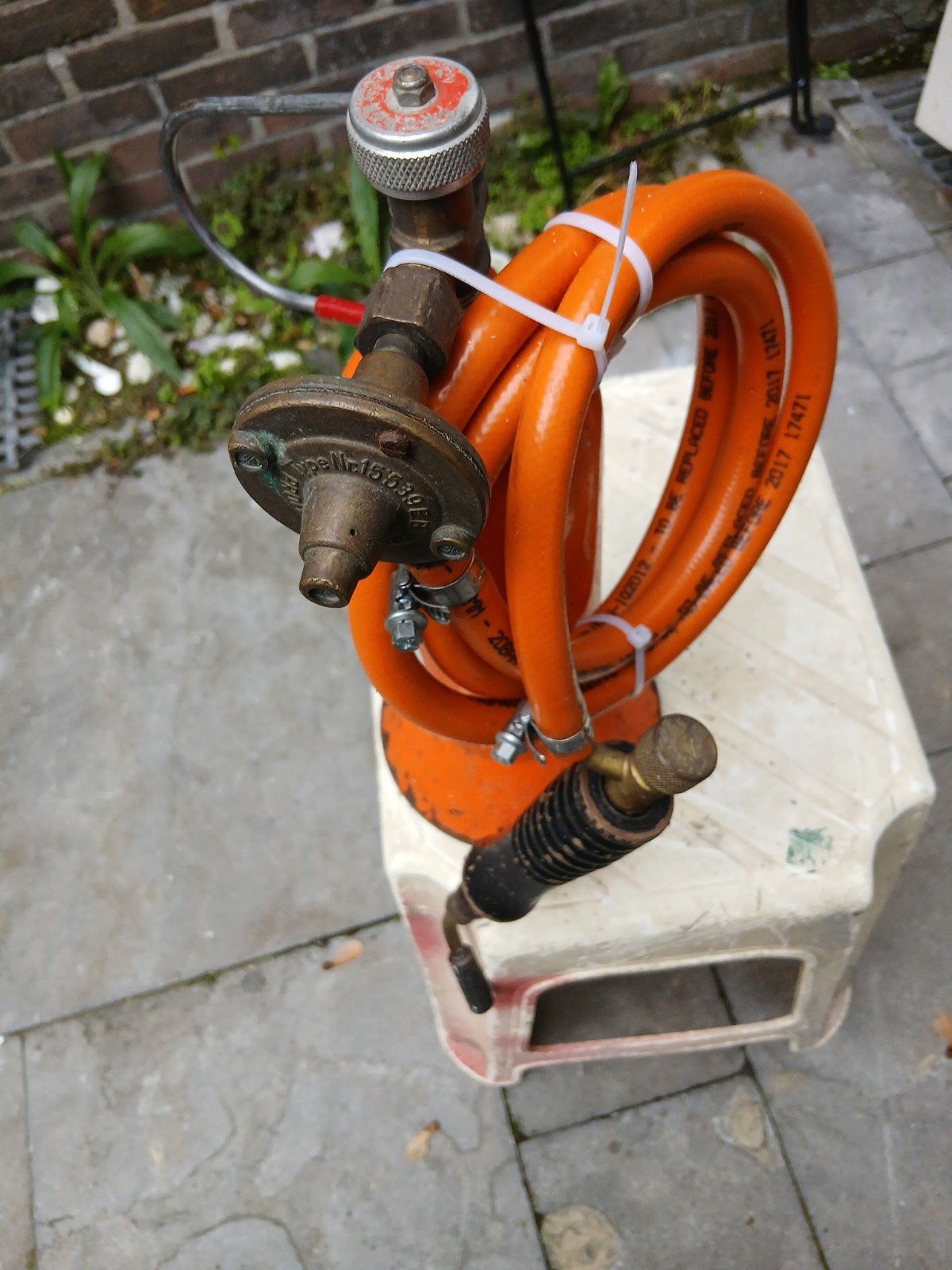 Kayser gasbrander met slang en drukregelaar, Ophalen, Gebruikt, Overige typen, Overige merken