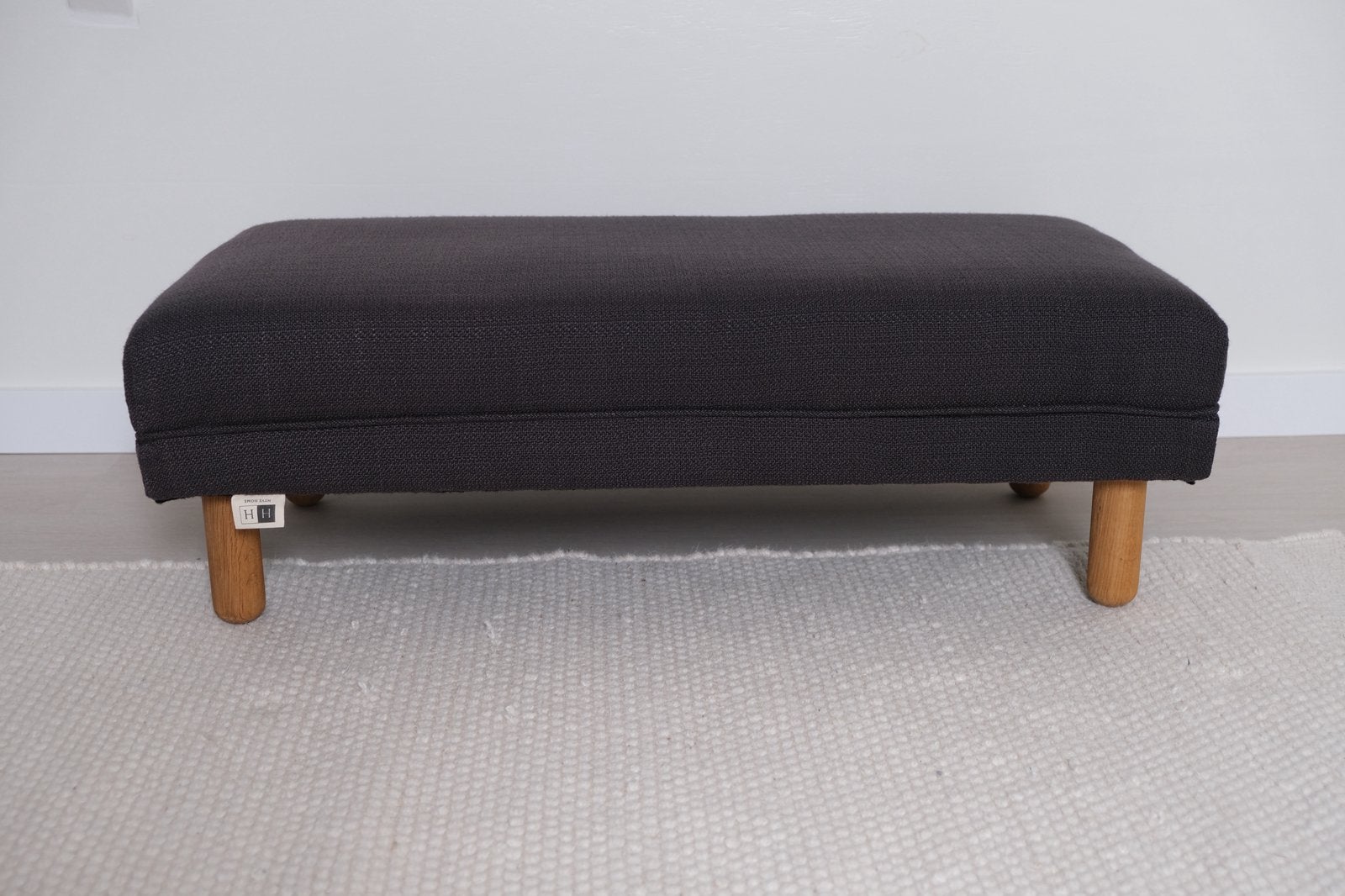 Voetenbankje/ottoman/poef blauw 80/40/28, Ophalen, Minder dan 50 cm, Zo goed als nieuw, Stof