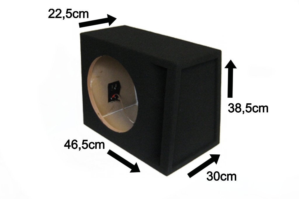 30 Liter 12'' Inch Gepoorte Subwoofer Kist Necom NE1212.2BR, Auto diversen, ., Nieuw, Ophalen of Verzenden, .
