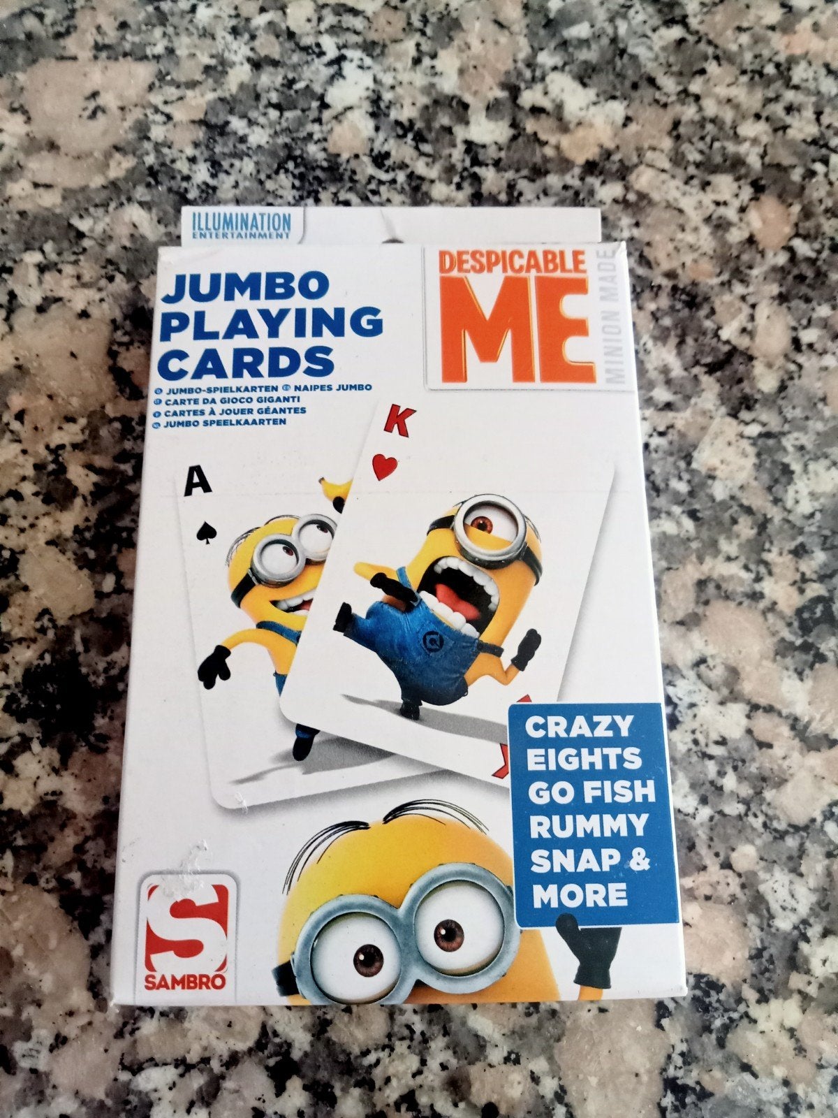2 pakjes Minions Jumbo Speelkaarten - Despicable Me, Vijf spelers of meer, Ophalen of Verzenden, Nieuw, Sambro