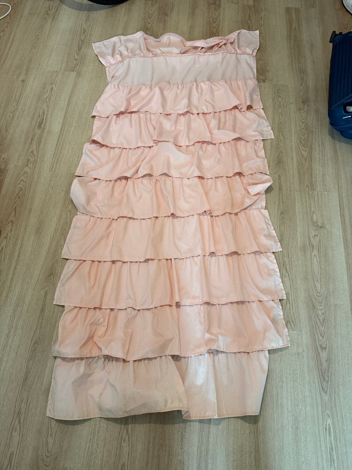 IKEA Douchegordijn Roze met Ruches 2m lang, Gebruikt, Roze, Douche-accessoire, Ophalen