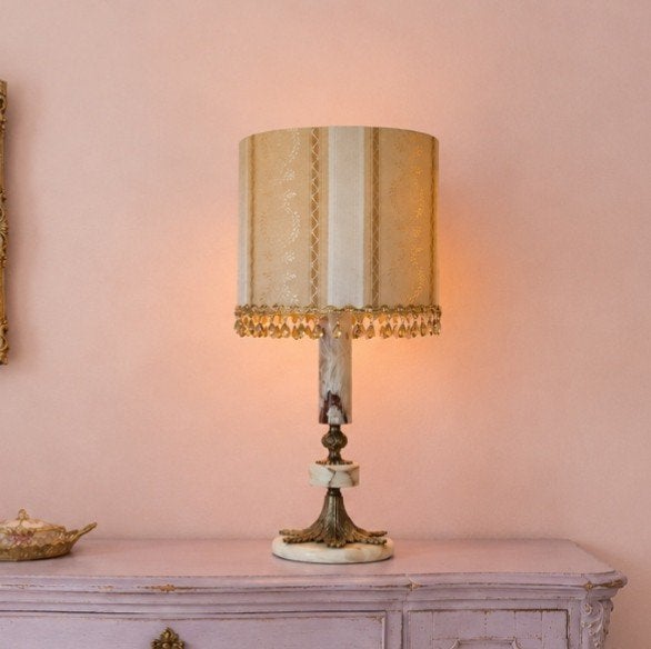 Vintage Hollywood Regency lamp, Ophalen of Verzenden, Minder dan 50 cm
