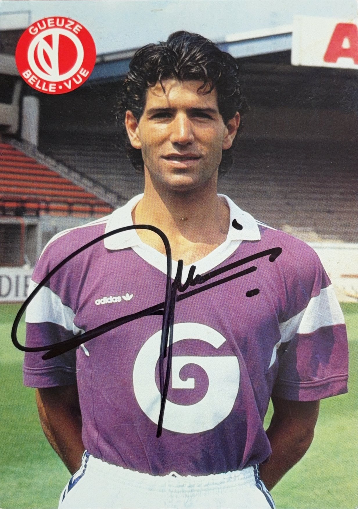 Spelerskaart Enzo Scifo - RSC Anderlecht - seizoen 1986/1987, Ophalen of Verzenden, Zo goed als nieuw, Feyenoord, Spelerskaart