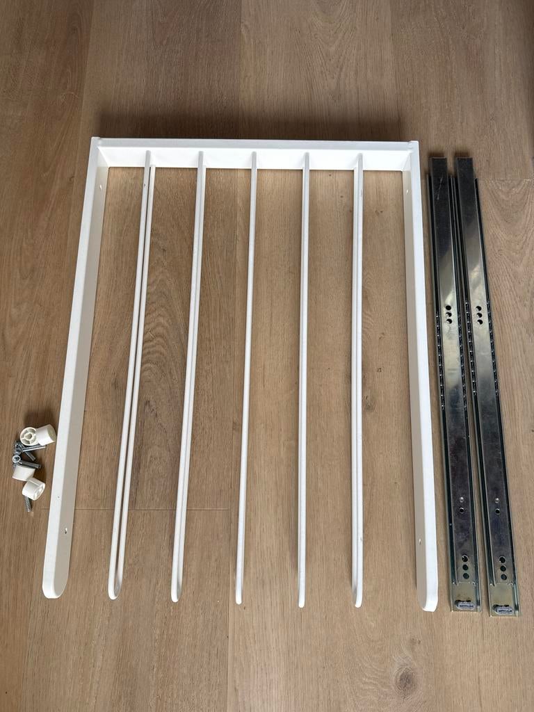 Pantalonrek Ikea Pax kast wit, Kunststof, Gebruikt, Verzenden, 50 tot 100 cm