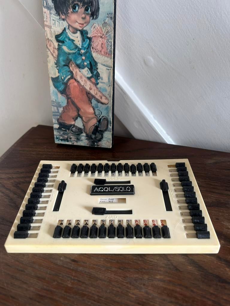 Vintage acol/solo bridge trainingsapparaat solobridge, Hobby en Vrije tijd, Gezelschapsspellen | Kaartspellen, Ophalen of Verzenden