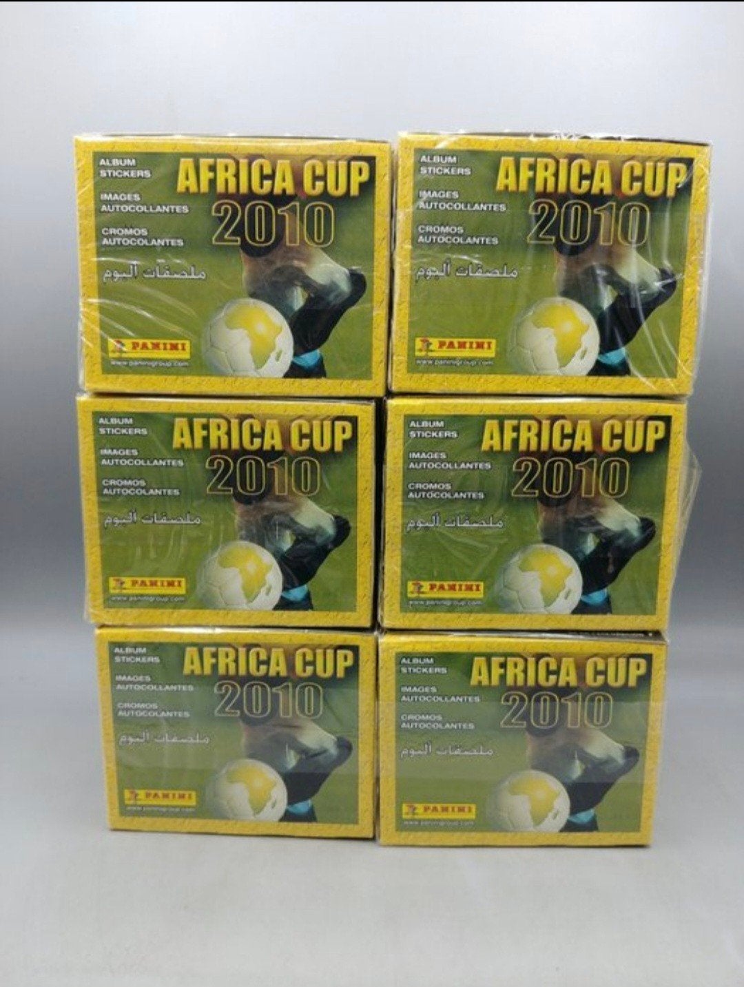 6x Panini Africa Cup 2010 Sealed Box 50 Zakjes, Verzenden, Nieuw, Meerdere stickers