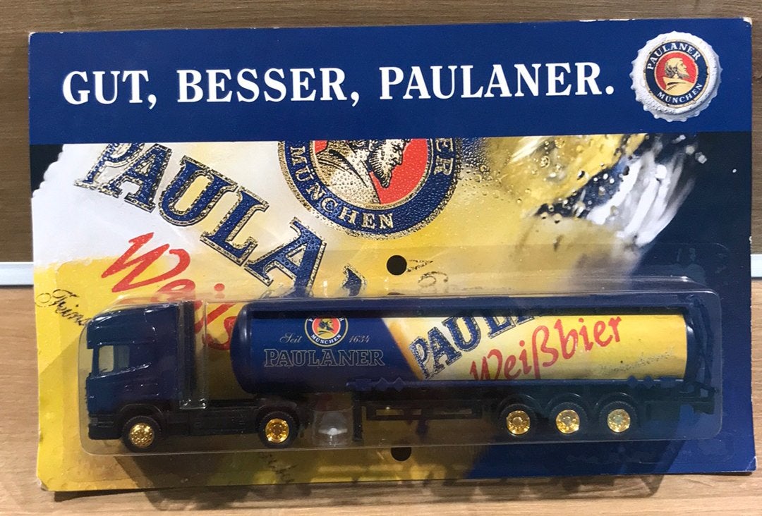 Miniatuur vrachtwagen paulaner weissbier, Verzamelen, Onbekend, Ophalen of Verzenden, Zo goed als nieuw, Onbekend
