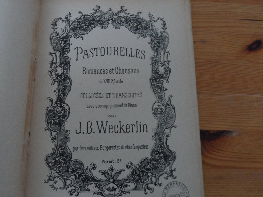 J. B. Weckerlin, Zang, Gebruikt, Ophalen of Verzenden, Artiest of Componist