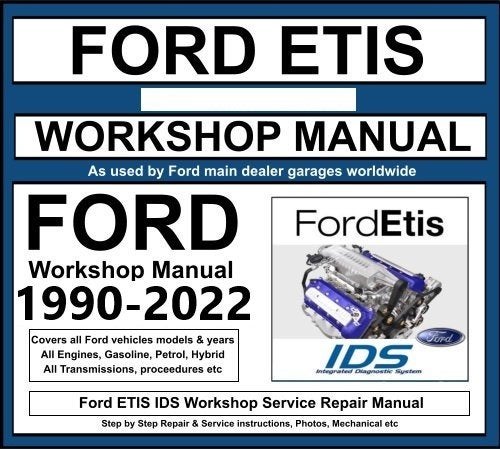 Ford ETIS 2022 op USB stick voor Ford modellen 1990-2022, Verzenden