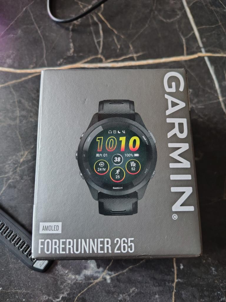 Garmin Forerunner 265 - Nieuw, Zwart, Garmin, Zo goed als nieuw, Waterdicht