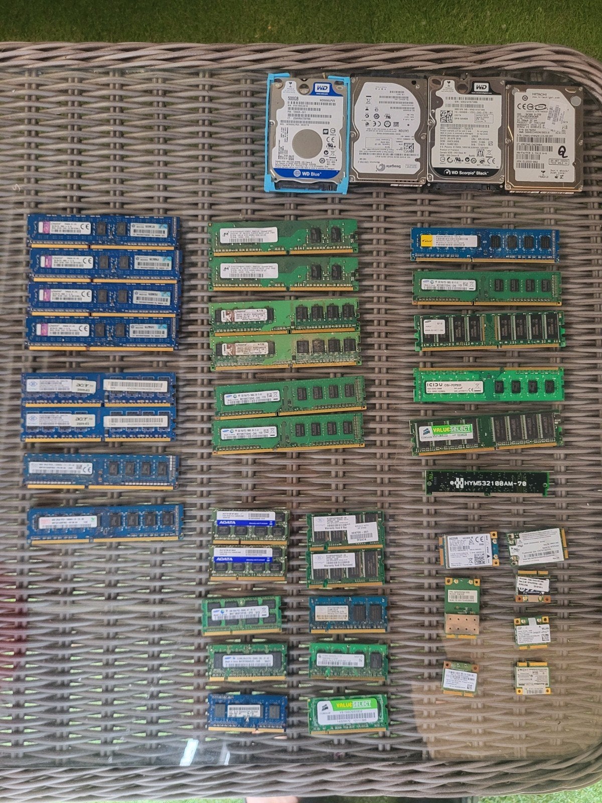 Partij RAM geheugen en computer onderdelen - As is, Computers en Software, RAM geheugen, Gebruikt, 8 GB, Ophalen of Verzenden