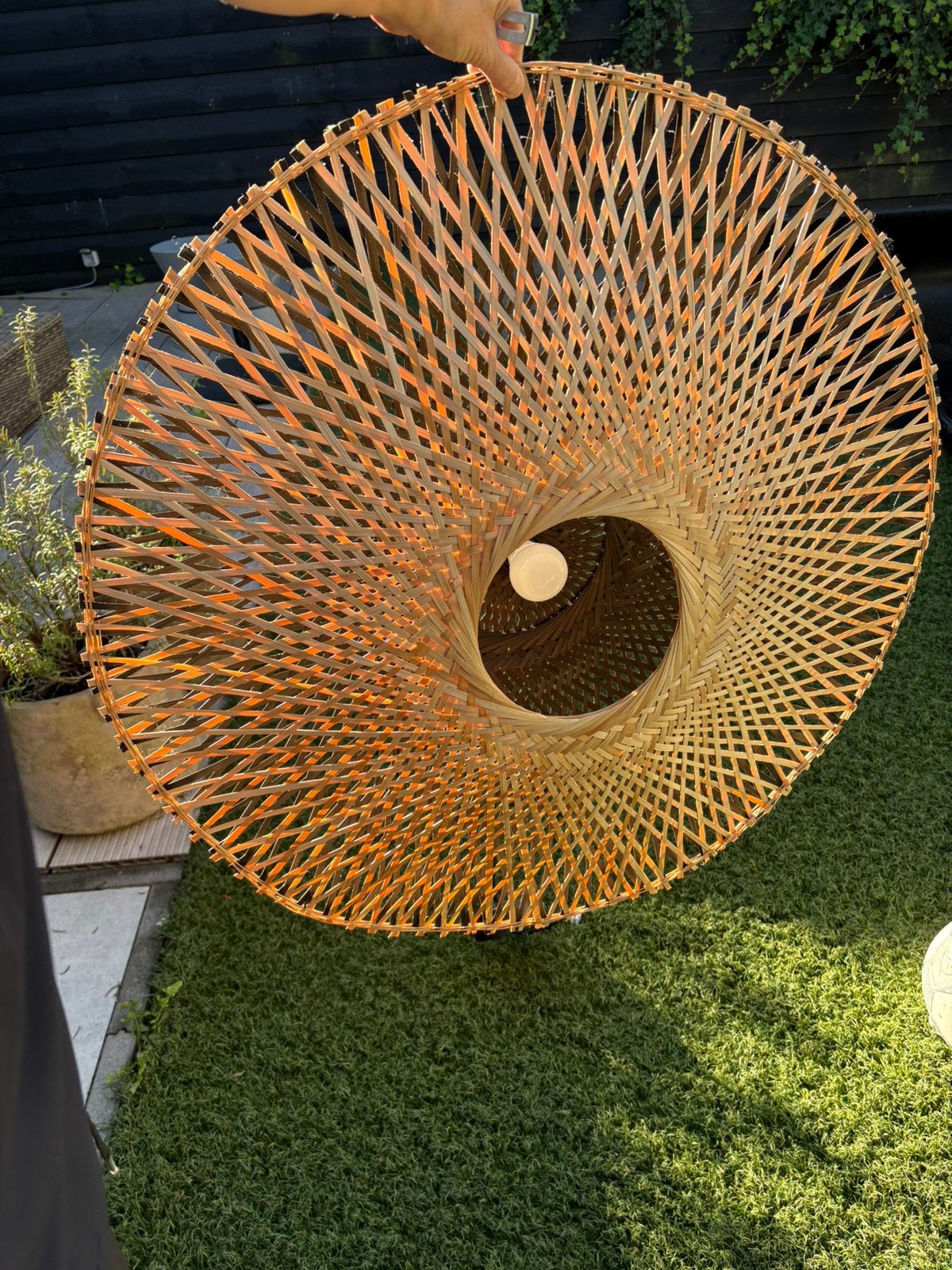 Good & Mojo Bali hanglamp, Ophalen, Zo goed als nieuw, Rond