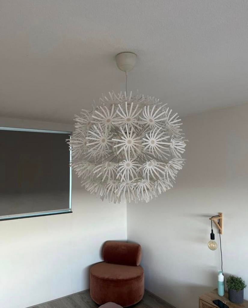 IKEA Maskros hanglamp - Witte eyecatcher, Ophalen, Gebruikt, Kunststof, 50 tot 75 cm