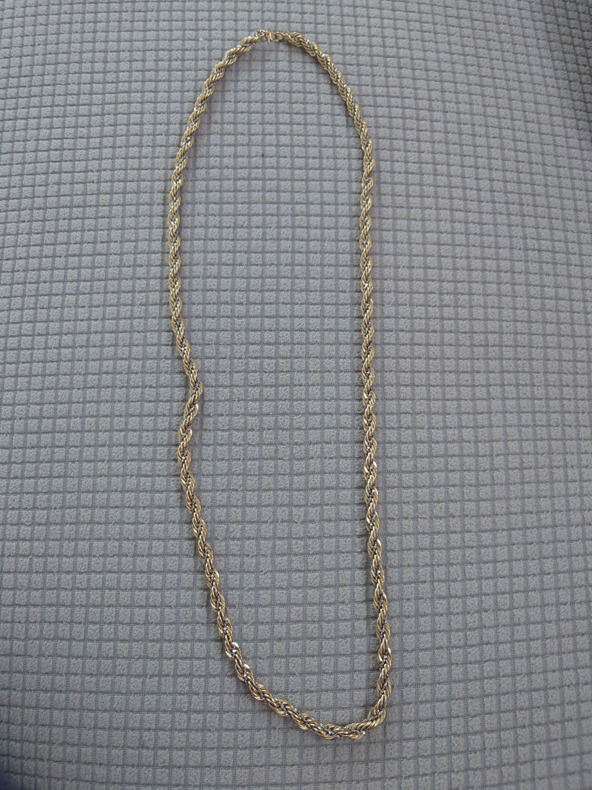 Monet ropeketting 75 cm, Sieraden, Tassen en Uiterlijk, Ophalen of Verzenden, Gebruikt, Goud, Overige materialen