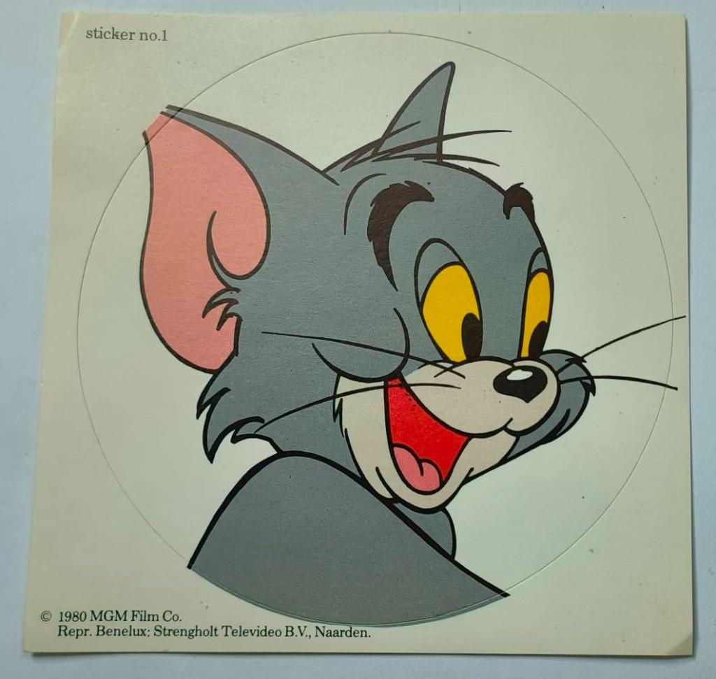Sticker Tom & Jerry nr.1, Verzamelen, Ophalen of Verzenden, Zo goed als nieuw, Strip of Tekenfilm
