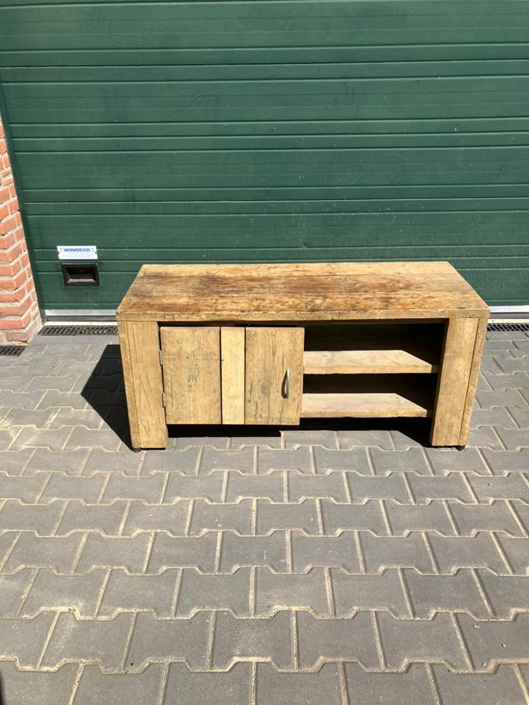 Steigerhout tv meubel/ wandkastje, Ophalen, Zo goed als nieuw, 25 tot 50 cm, Minder dan 100 cm