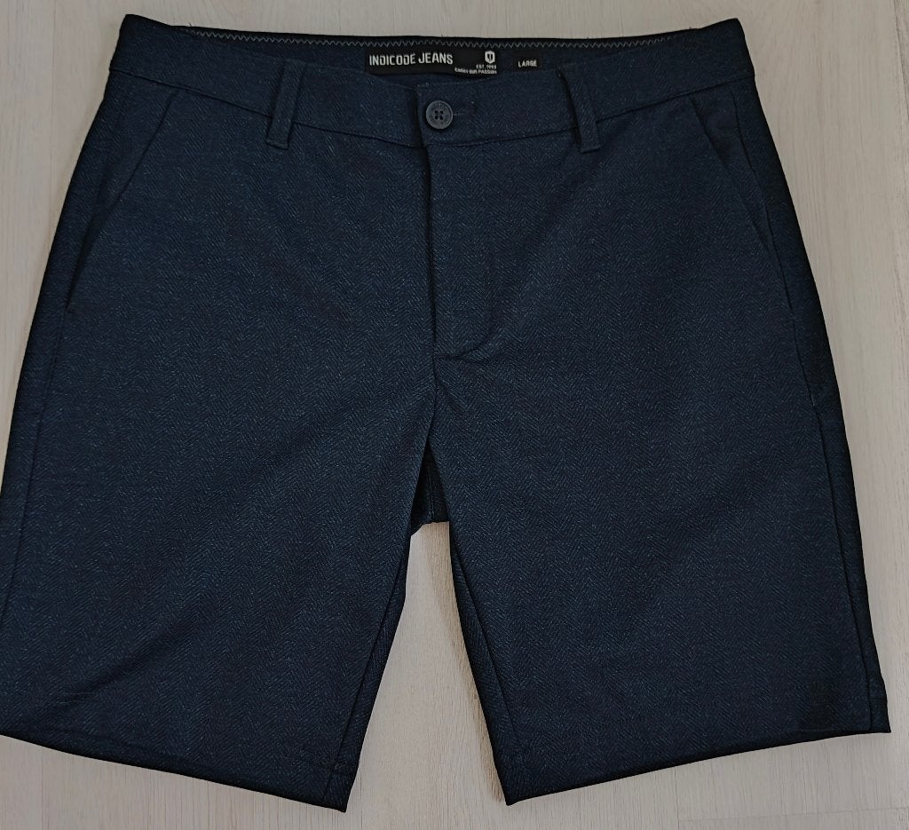 INDICODE Aalborg Short Chino Nieuw!, Maat 52/54 (L), Blauw, Indicode, Nieuw