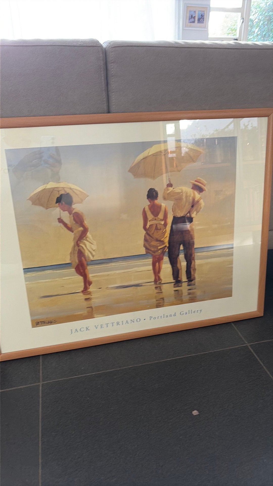 Reproductie jack vettriano, Ophalen, 50 – 75, Gebruikt, Print