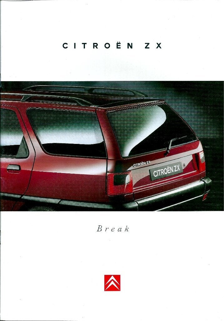 Brochure Citroen ZX Break 1995, Ophalen of Verzenden, Gelezen, Citroën