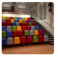 Tribune stoelen, Theaterstoelen, Bioscoopstoelen, Ophalen of Verzenden, Gebruikt, Meubilair