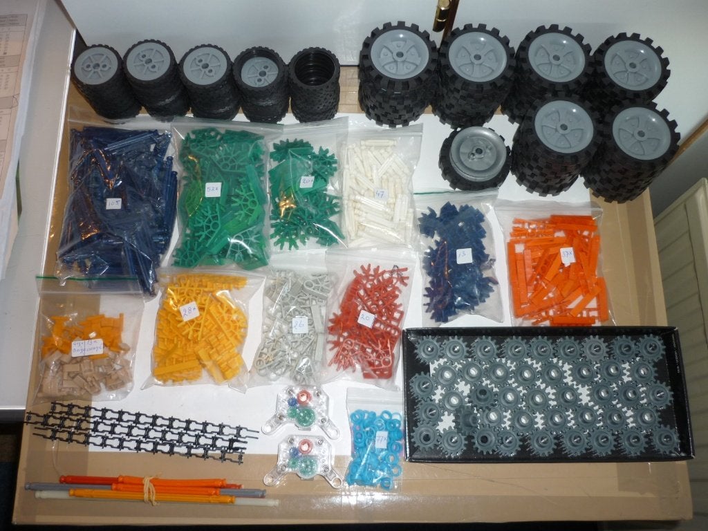 Knex 712 onderdelen in goede staat veel wielen en andere, Kinderen en Baby's, Ophalen of Verzenden, Zo goed als nieuw, K'nex