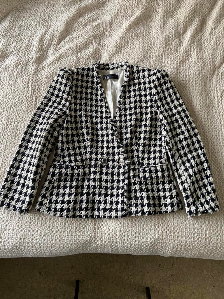 Houndstooth/pied-de-poule jasje Zara - maat XL - NIEUW, Ophalen of Verzenden