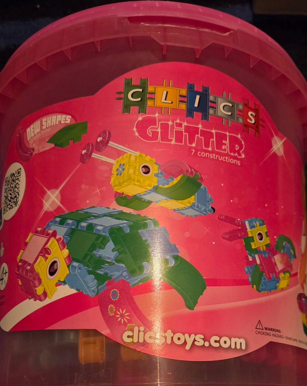 CLICS Glitter Bouwblokken in Emmer, z.g.a.n.: € 8,95!!!, Ophalen of Verzenden, Zo goed als nieuw, Overige merken