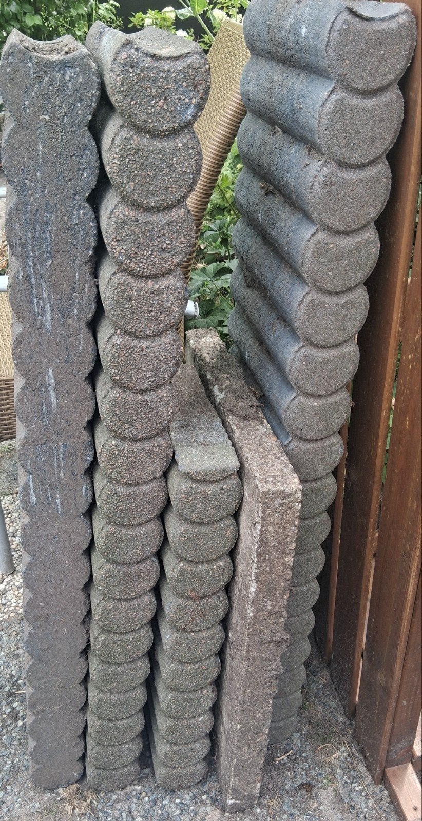 Betonnen palissadebanden 60cm en 100cm, Ophalen
