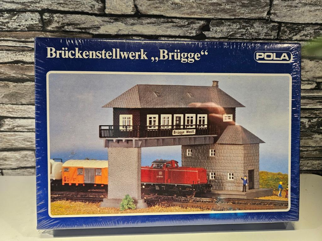 Seinhuis overweghuis Brügge pola N spoor trein 1:160, Overige merken, Gelijkstroom of Wisselstroom, Brug, Tunnel of Gebouw, Nieuw