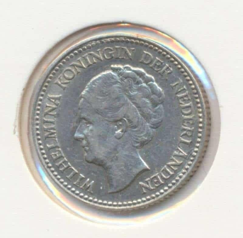 Nederland Halve Gulden 1929A, ½ gulden, Zilver, Ophalen of Verzenden, Koningin Wilhelmina