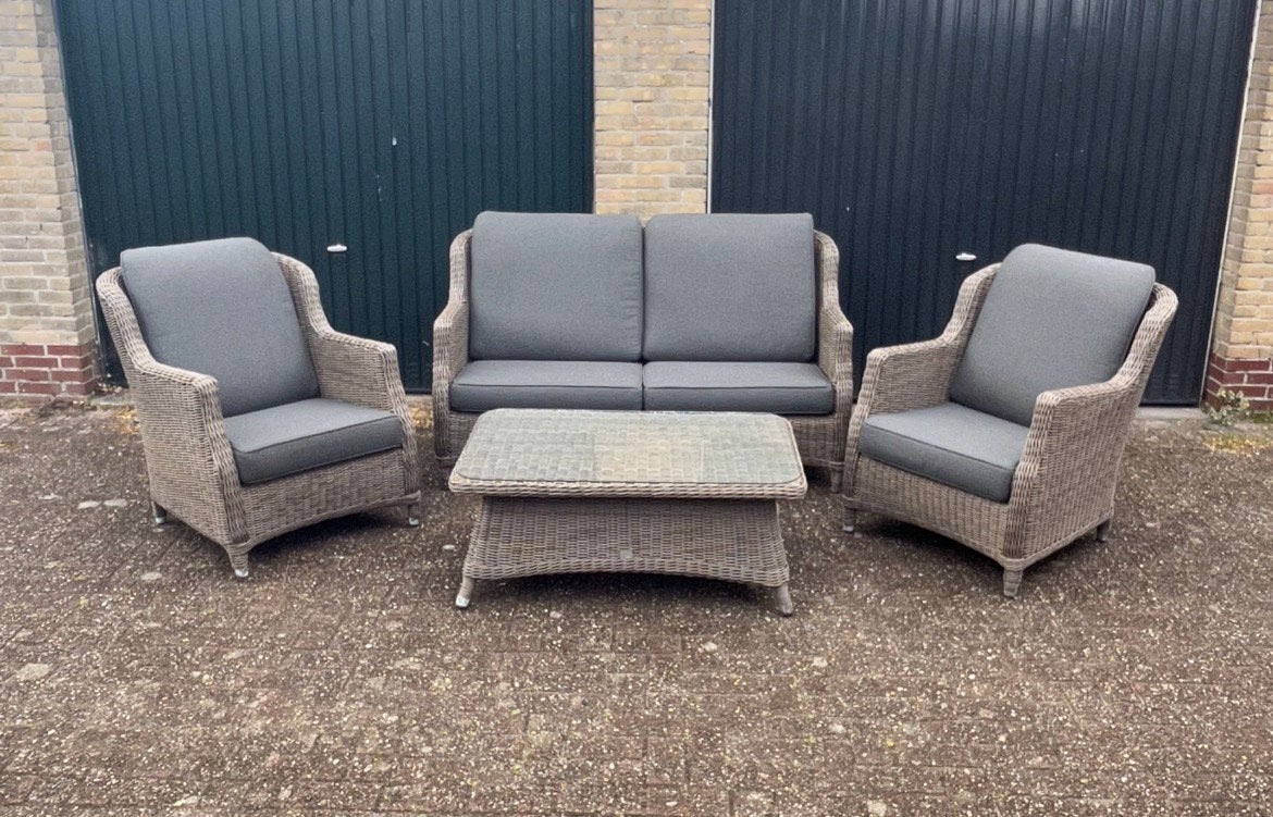 Prachtige 4 Seasons Outdoor Brighton Loungeset Nieuw €3599!, Ophalen, Zo goed als nieuw, Wicker