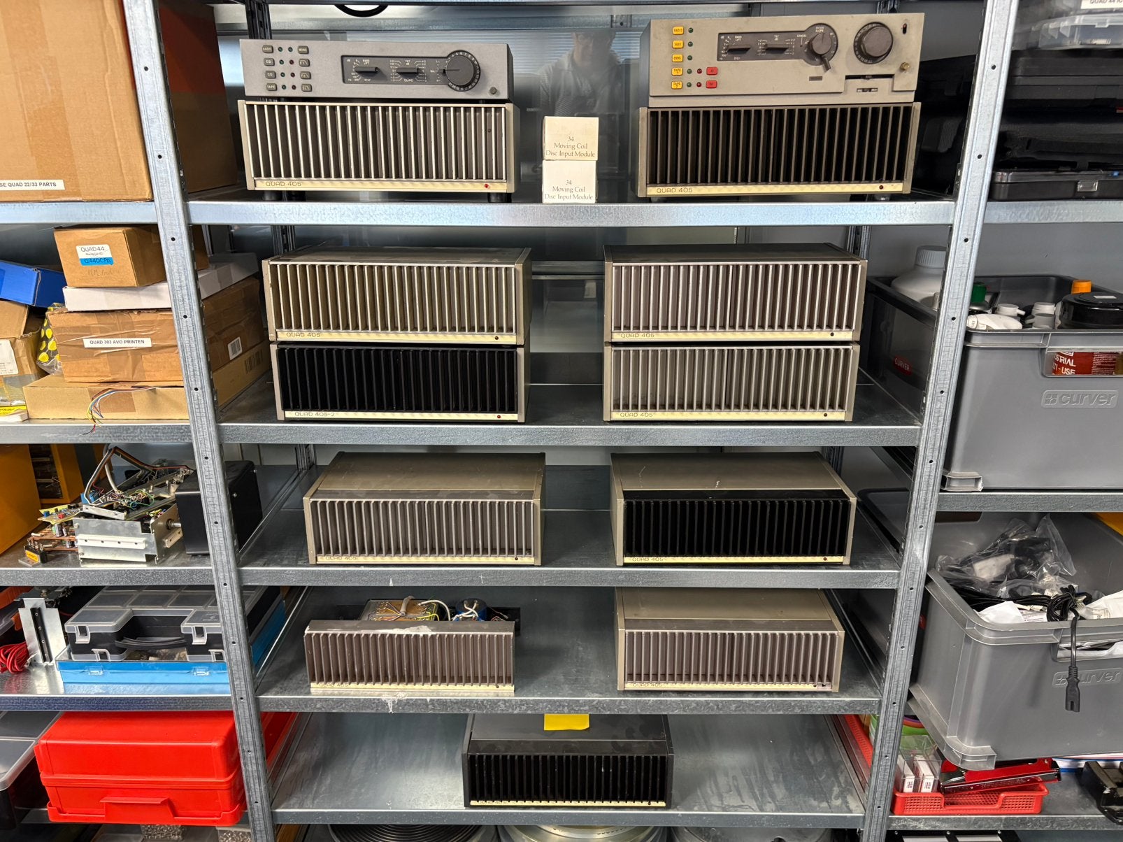 Quad 405 44 34 opknappers zie tekst, 60 tot 120 watt, Niet werkend, Stereo, Ophalen