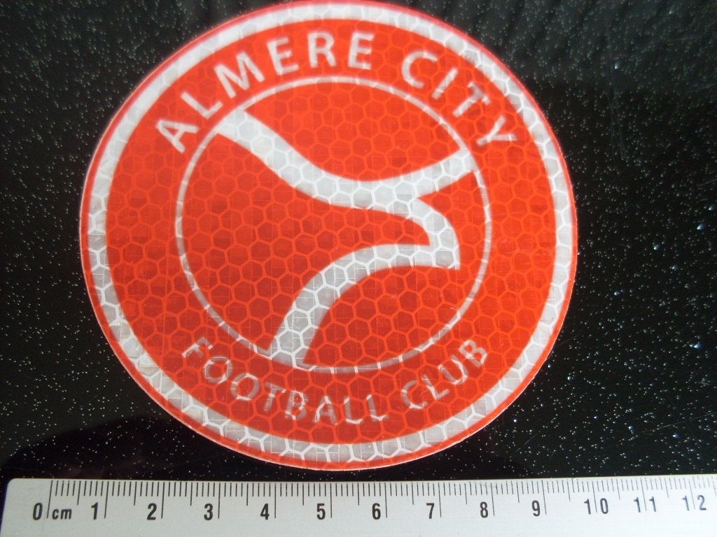 stevige glitter sticker almere city football club logo, Verzenden, Nieuw, Overige binnenlandse clubs, Poster, Plaatje of Sticker