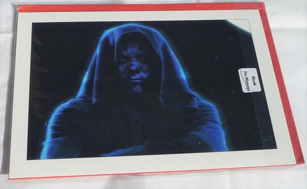 Darth maul , dark vader van star wars blanco kaart gr, NIEUW, Verzenden, Nieuw, Gebruiksvoorwerp