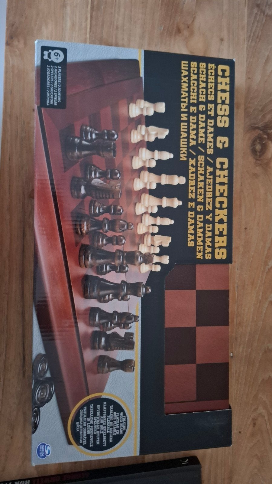 Schaak- en Damspel Set - Klassieke Bordspellen, Een of twee spelers, Ophalen of Verzenden, Zo goed als nieuw, Spin Master