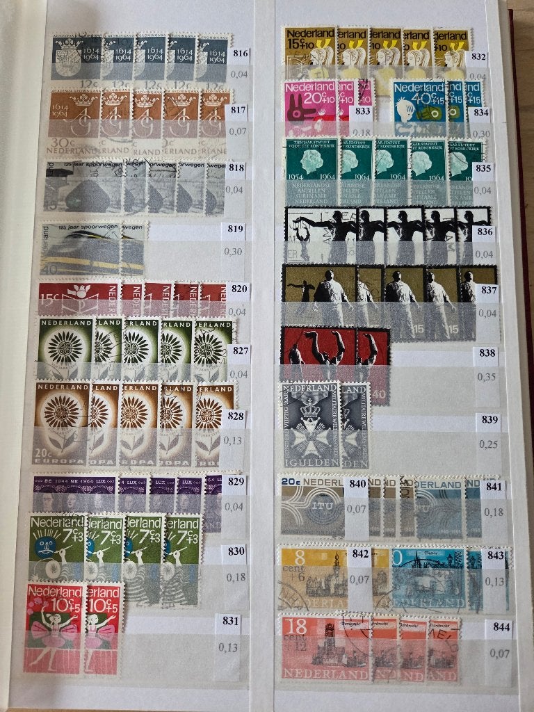 Klassiek Nederland (aantallen). NVPH 1 - 1389. Adv. 2, Postzegels en Munten, Verzenden, Nederland