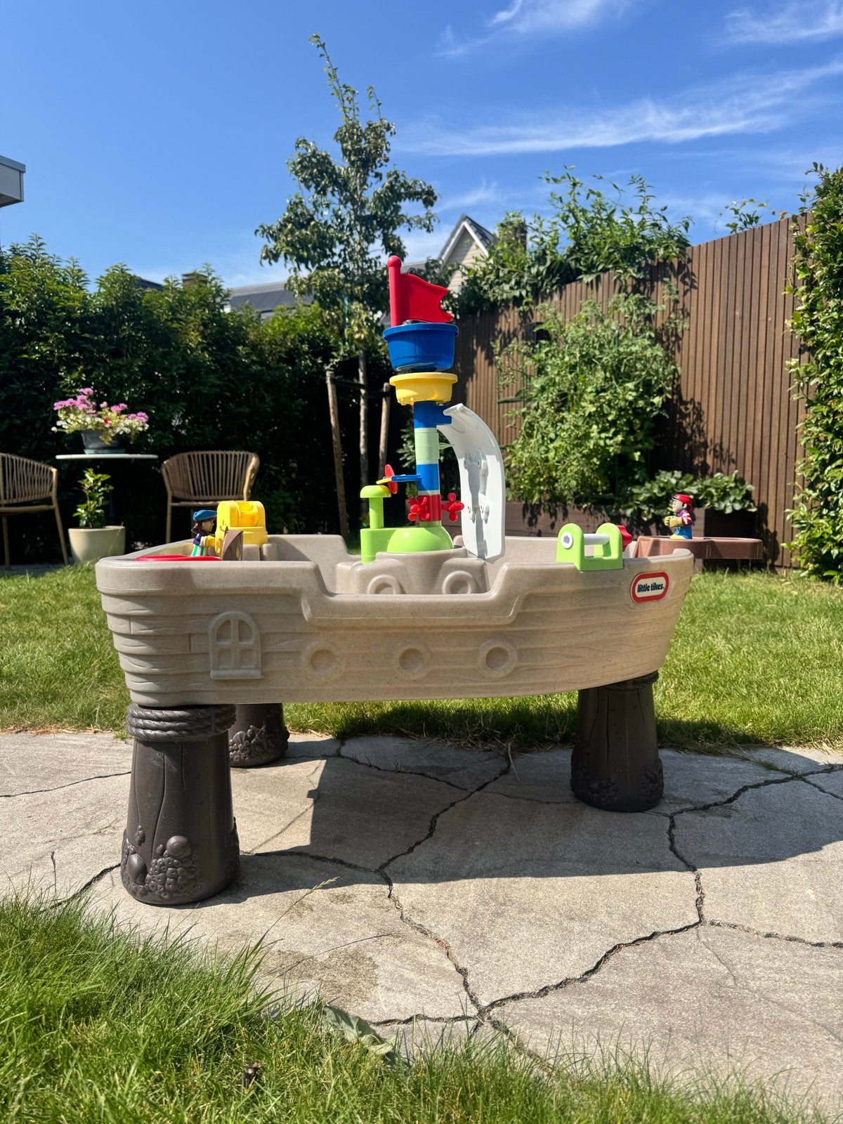 Little Tikes Piratenschip water, zand speeltafel, Ophalen, Zo goed als nieuw