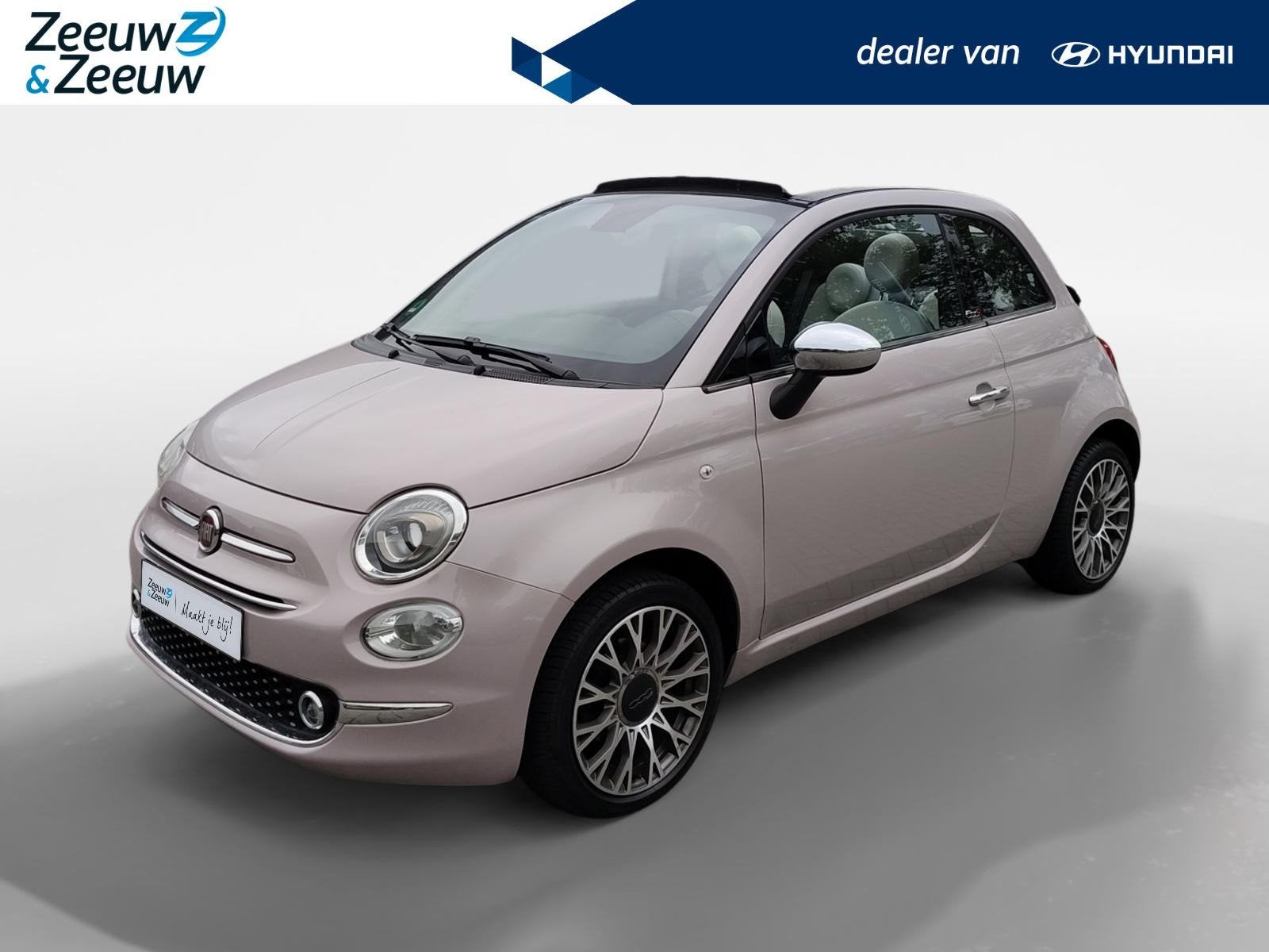 Fiat 500 1.2 Star Cabriolet! Navigatie, Airco Etc! Super moo, Auto's, Voorwielaandrijving, 12 maanden, Stof, Gebruikt