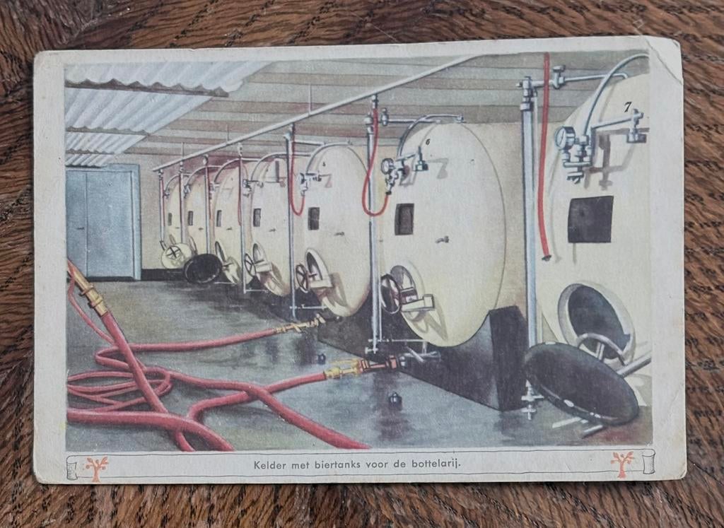 Kaart ORANJEBOOM - Kelder Biertanks Bottelarij ROTTERDAM, Verzenden, 1940 tot 1960, Ongelopen, Zuid-Holland