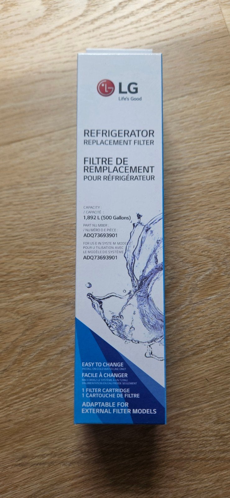 LG Koelkast Waterfilter ADQ73693901 - Nieuw in doos, Ophalen of Verzenden, Nieuw