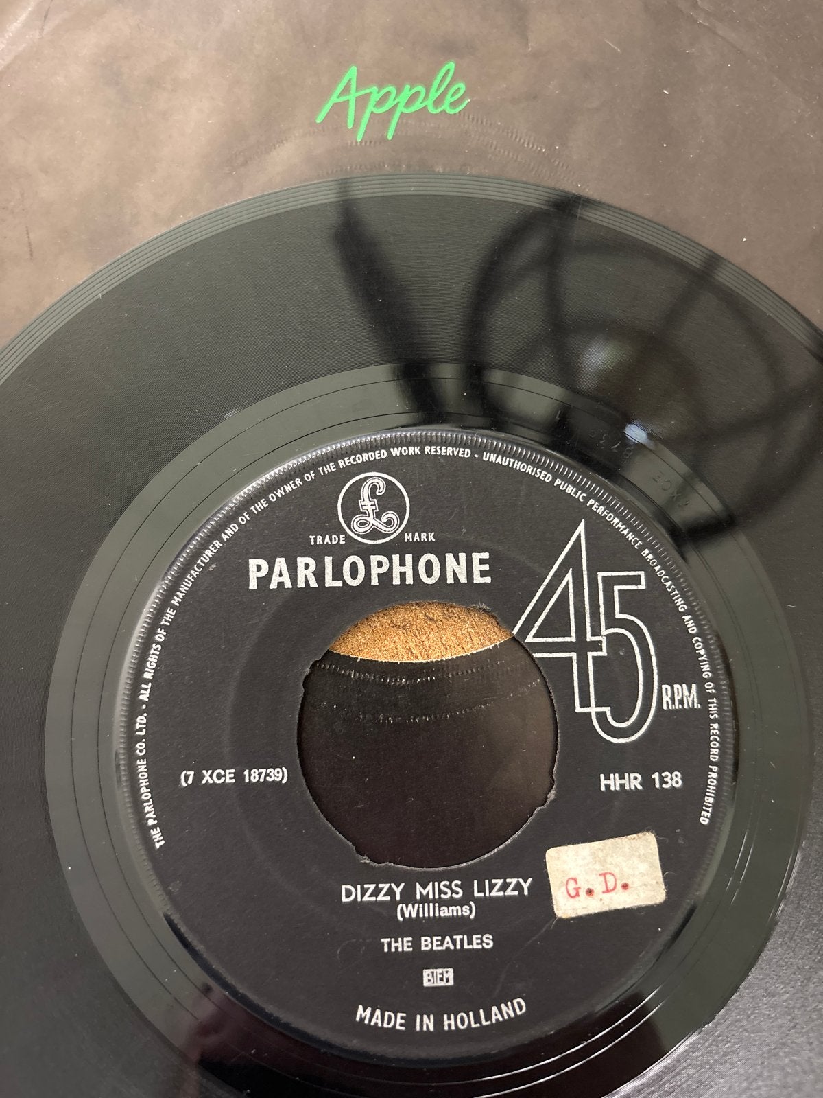 The Beatles - Dizzy Miss Lizzy / Yesterday 7 inch (1965), Gebruikt, Originele persing, 7 inch, Ophalen of Verzenden