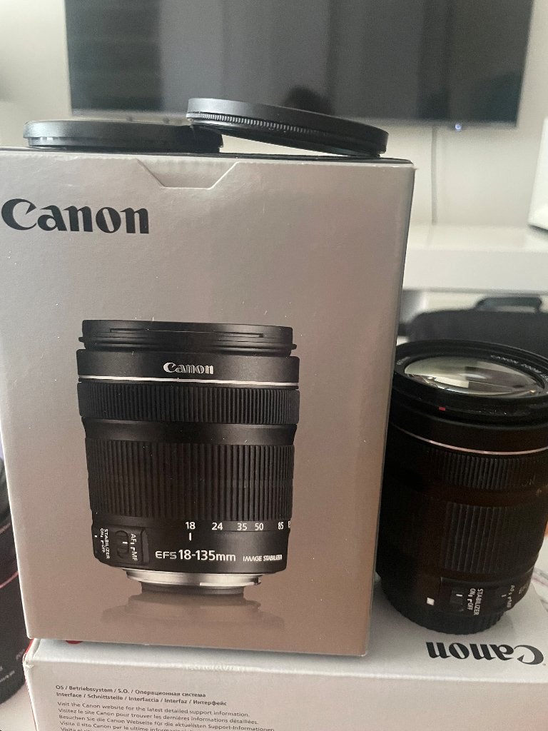 Canon EF-S 18-135mm/F3.5-5.6 IS STM incl. polarisatiefilter, Audio, Tv en Foto, Ophalen, Canon, Telelens, Zo goed als nieuw
